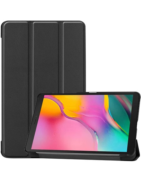 Чехол для планшета Cellularline Folio - Galaxy Tab A 8.0 (2019), Искусственная кожа, Чёрный