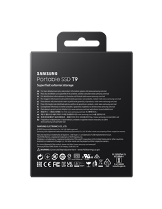 Внешний портативный SSD накопитель Samsung T9, 1 ТБ, Чёрный (MU-PG1T0B/EU) 2