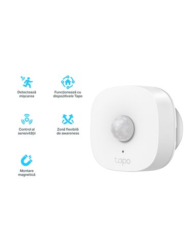 Senzor de mișcare inteligent TP-LINK Tapo T100, Alb