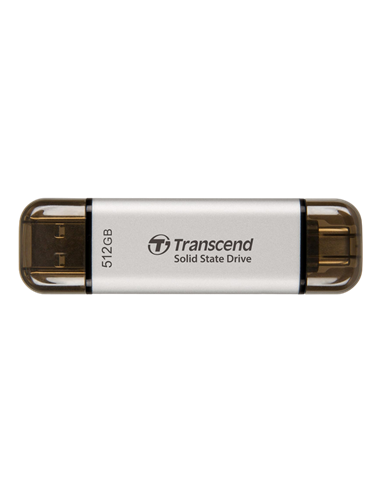 Внешний портативный SSD накопитель Transcend ESD310S, 512 GB, Серебристый (TS512GESD310S)