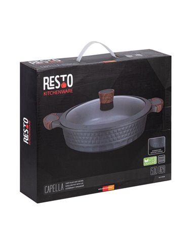 Сотейник RESTO 93506, 28см, Чёрный