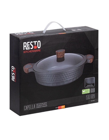 Сотейник RESTO 93506, 28см, Чёрный