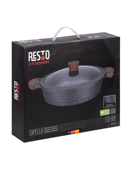 Сотейник RESTO 93506, 28см, Чёрный