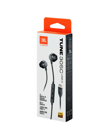 Наушники JBL Tune 305C, Чёрный