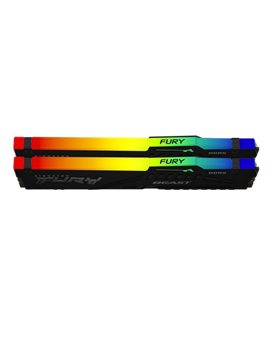 Оперативная память Kingston FURY Beast RGB, DDR5 SDRAM, 5600 МГц, 32 Гб, KF556C36BBEAK2-32