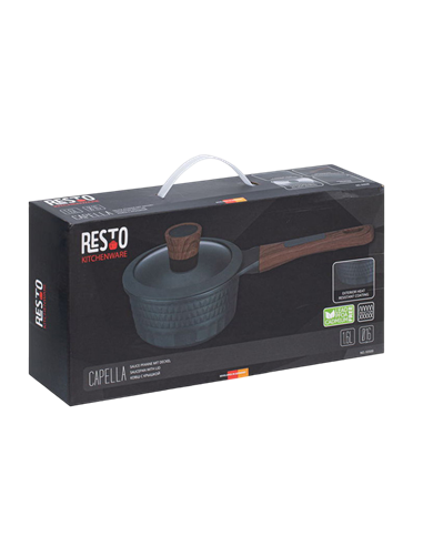 Căuș RESTO 93500, 1,6L, 16cm, Negru