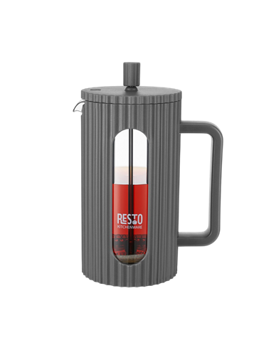 Cafetiera French Press RESTO 90535, 1L, Gri inchis