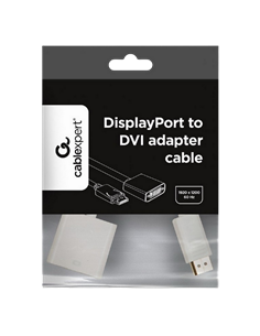 Видеоадаптер Cablexpert A-DPM-DVIF-002-W, DisplayPort (M) - DVI-I (F), 0,1м, Белый 2