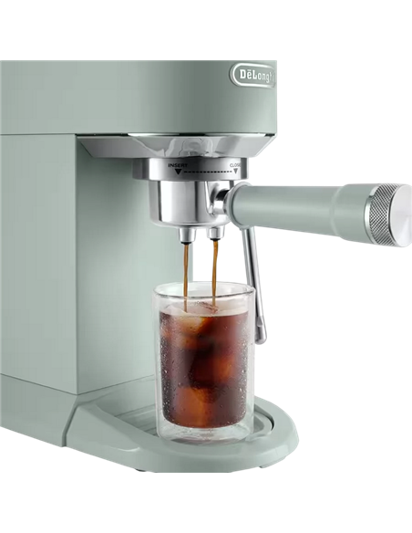 Кофеварка рожковая DeLonghi EC890GR, 1450Вт, Зелёный