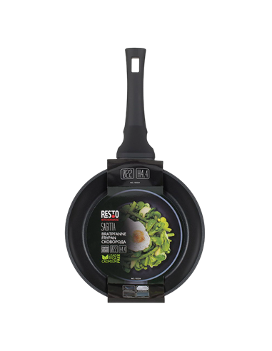 Сковорода RESTO 93325, 24cm, Чёрный