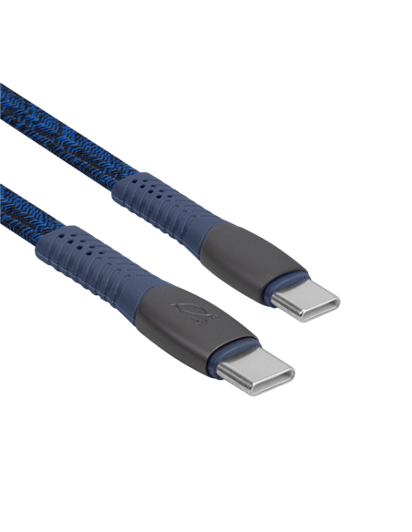 Кабель для зарядки и передачи данных Rivacase PS6105, USB Type-C/USB Type-C, 1,2м, Синий