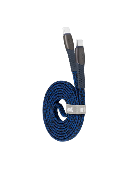 Кабель для зарядки и передачи данных Rivacase PS6105, USB Type-C/USB Type-C, 1,2м, Синий