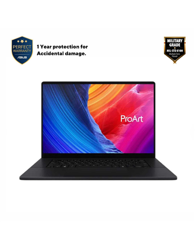 Laptop 16" ASUS ProArt P16 H7606WR, Nano Black, AMD Ryzen AI 9 HX 370, 32GB/2048GB, Windows 11 Pro