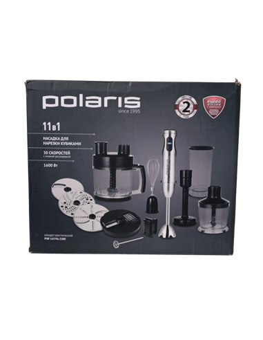 Погружной блендер Polaris PHB1637AL Cube, Чёрный