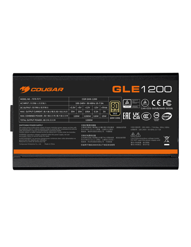 Sursă Alimentare PC Cougar Power GLE 1000, 1000W, ATX, Complet modular