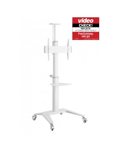 Подставка под телевизор на ножке Reflecta TV Stand 70VCP-Shelf, White, Белый
