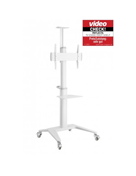 Suport pentru TV pe picior Reflecta TV Stand 70VCP-Shelf, White, Alb