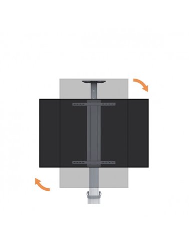 Подставка под телевизор на ножке Reflecta TV Stand 70VCP-Shelf, White, Белый