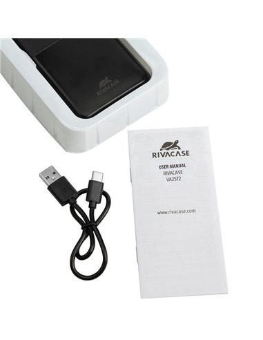Acumulator extern RivaCase VA2572, 20000mAh, Negru