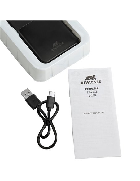 Acumulator extern RivaCase VA2572, 20000mAh, Negru