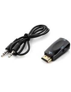 Convertor Video/Audio Cablexpert A-HDMI-VGA-02, HDMI - VGA D-Sub + 3.5 mm Jack, Negru 2