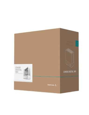 Carcasă PC Deepcool CH690 Digital WH, Midi-Tower, Fără PSU, Alb