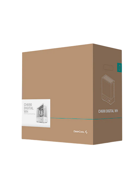 Carcasă PC Deepcool CH690 Digital WH, Midi-Tower, Fără PSU, Alb