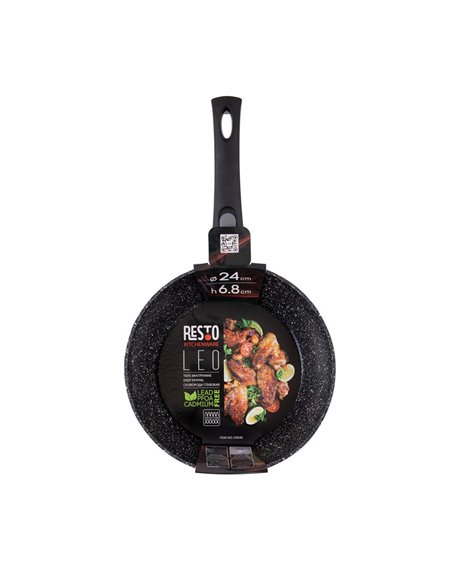 Tigaie adâncă RESTO 93040, 24cm, Negru