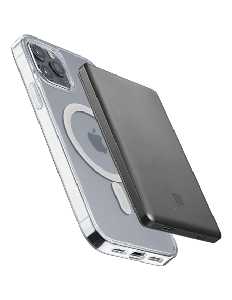 Acumulator extern Cellularline MAG LITE 5000mAh, Gri