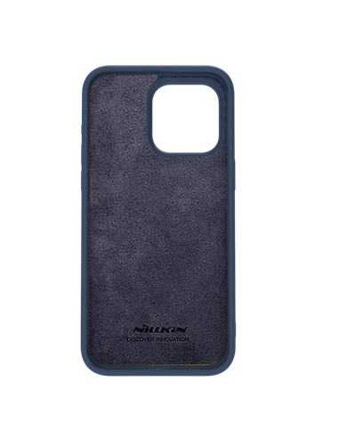 Husă Nillkin iPhone 15 Pro Max, CamShield Silky Silicone, Albastru Marin