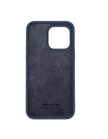 Чехол Nillkin iPhone 15 Pro Max, CamShield Silky Silicone, Темно-синий