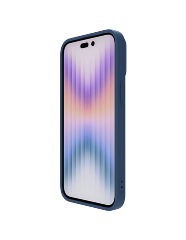 Husă Nillkin iPhone 15 Pro Max, CamShield Silky Silicone, Albastru Marin