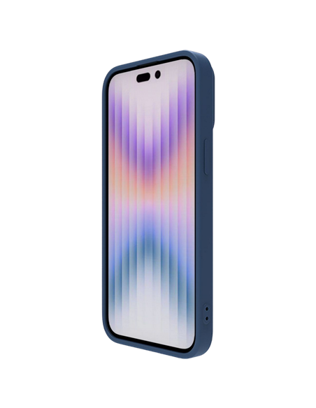 Husă Nillkin iPhone 15 Pro Max, CamShield Silky Silicone, Albastru Marin