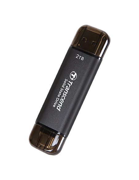 Внешний портативный SSD накопитель Transcend ESD310C, 2 ТБ, Grey (TS2TESD310C)