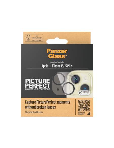 Защитное стекло PanzerGlass iPhone 15/15 Plus PicturePerfect, Чёрный