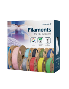 Filament pentru imprimantă 3D Gembird 3DP-PLA1.75-01-S, PLA, Argint, 1.75 mm, 1 kg 2