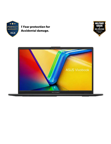Ноутбук 15,6" ASUS Vivobook Go 15 E1504FA, Mixed Black, AMD Ryzen 5 7520U, 16Гб/512Гб, Без ОС