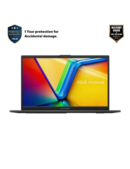 Laptop 15,6" ASUS Vivobook Go 15 E1504FA, Mixed Black, AMD Ryzen 5 7520U, 16GB/512GB, Fără SO