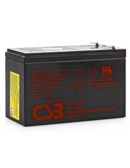 Аккумулятор для резервного питания CSB GP-1272F2, 12В 7,2