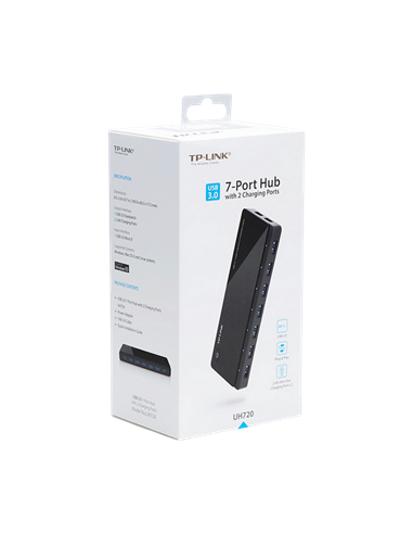 USB-концентратор TP-LINK UH720, Чёрный