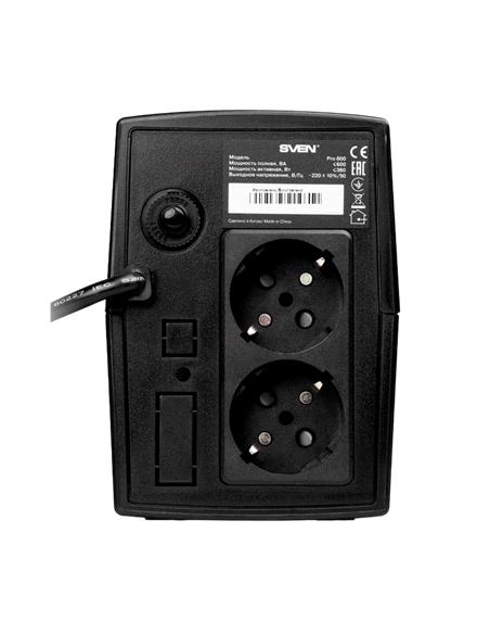 Источник бесперебойного питания SVEN Pro  600, Линейно-интерактивный, 600VA, Башня