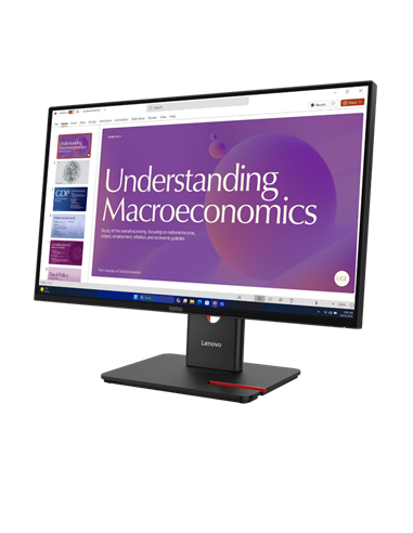 24" Monitor Lenovo T24D-40, IPS 1920x1080 FHD, Negru