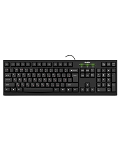 Tastatură SVEN KB-S300, Cu fir, Negru