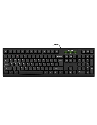 Клавиатура SVEN KB-S300, Проводное, Чёрный
