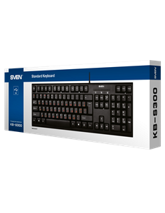 Tastatură SVEN KB-S300, Cu fir, Negru 2