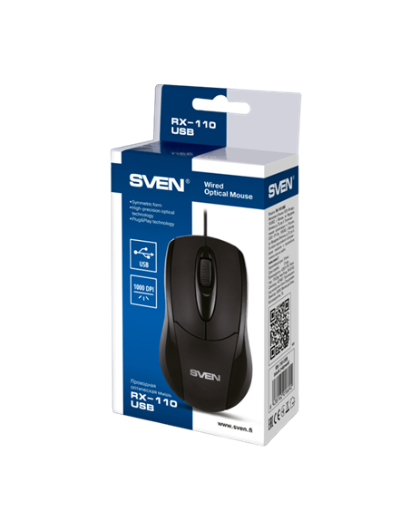 Mouse SVEN RX-110, Negru