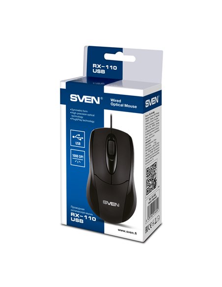 Mouse SVEN RX-110, Negru