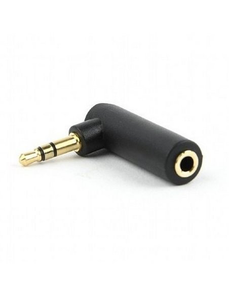 Аудио адаптер Cablexpert A-3.5M-3.5FL, 3.5mm 3-pin (F) - 3.5mm 3-pin (M), Чёрный