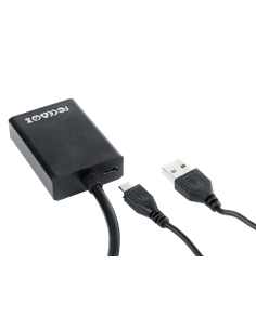 Видео/Audio конвертер Cablexpert A-VGA-HDMI-01, VGA D-Sub + 3.5 mm Jack - HDMI (F), 0,15м, Чёрный 2