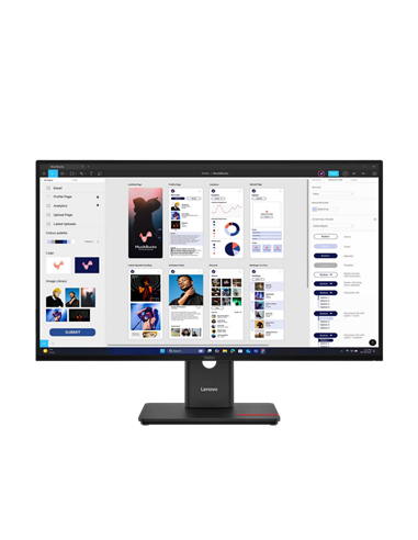 31,5" Monitor Lenovo T32UD-40, IPS 3840x2160 4K UHD, Negru